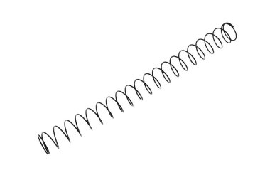 metal bahar beyaz zemin üzerine izole