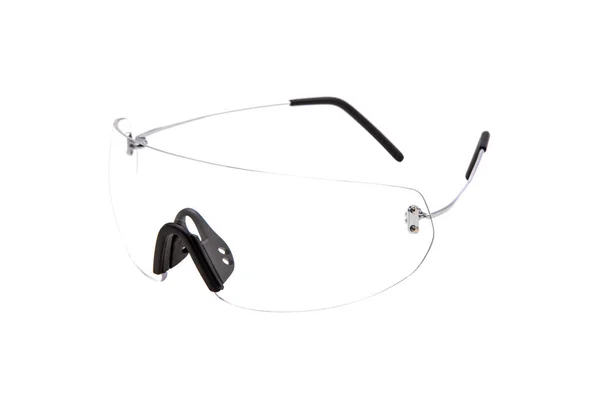 Okulary ochronne dla fotografowania i pracy na białym tle na biały tył — Zdjęcie stockowe