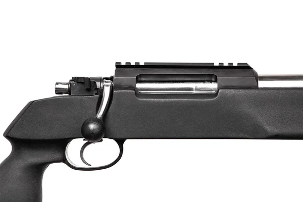 Beyaz üzerinde izole modern keskin nişancı tüfeği — Stok fotoğraf