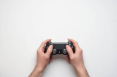 Bulanık arka üzerinde gamepad-Tamam