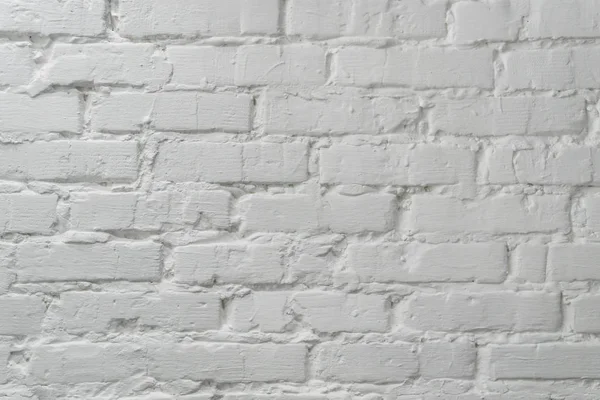 White brick wall. White loft brick background.