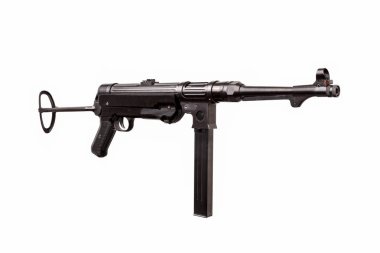 Vintage German submachine gun from the Second World War. weapon 