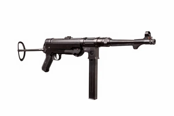 Vintage German submachine gun from the Second World War. weapon — Stok fotoğraf