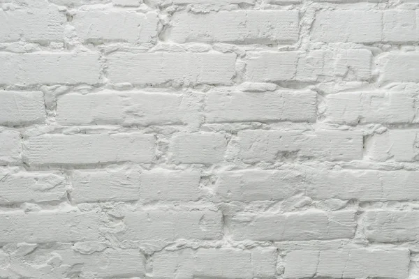 White brick wall. White loft brick background.