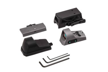 beyaz sırt izole modern siyah kolimatör görme