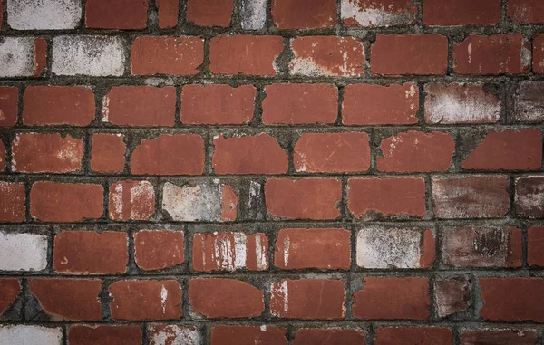 Old red brick wall texture background. — Stock Photo, Image