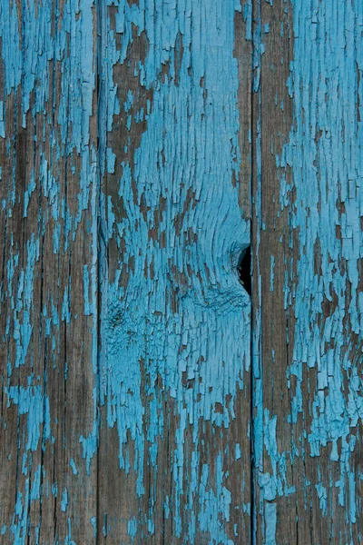 Вінтажний дерев'яний синій фон. Тріснута синя фарба на дерев'яній гілці — стокове фото