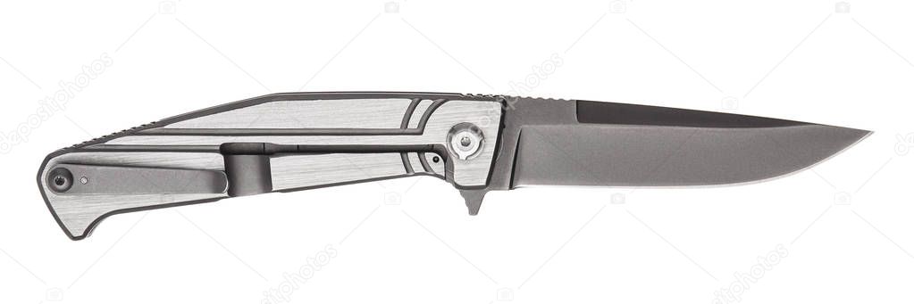 Penknife isolate on white background.