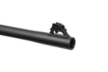 Modern siyah av tüfeği beyaz sırt izole