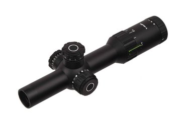 Keskin nişancı ve av tüfekleri için modern optik görme izole bir