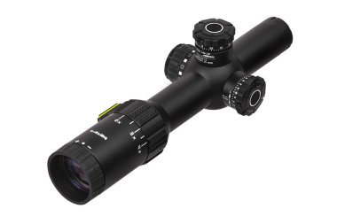 Keskin nişancı ve av tüfekleri için modern optik görme izole bir