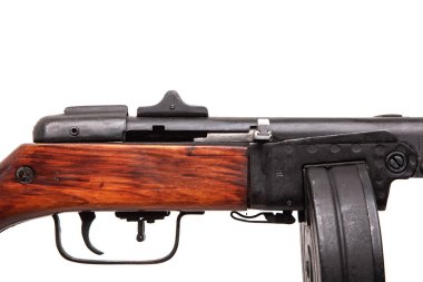 Dünya Savaşı 'ndan Vintage Sovyet otomatik makineli tüfek izole