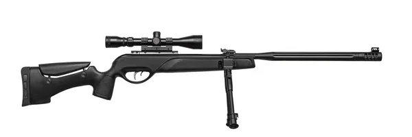 Air rifle with a telescopic sight isolate on a white background. — Stock Photo, Image