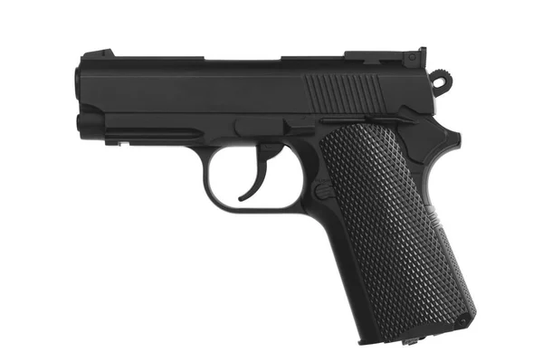 Pneumatiska pistol isolerad på vit bakgrund. — Stockfoto