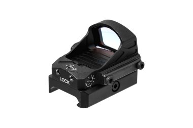 beyaz sırt izole modern siyah kolimatör görme