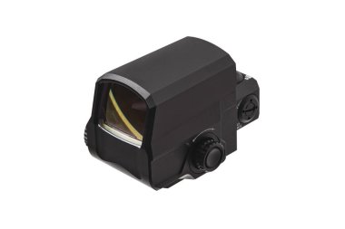 beyaz sırt izole modern siyah kolimatör görme