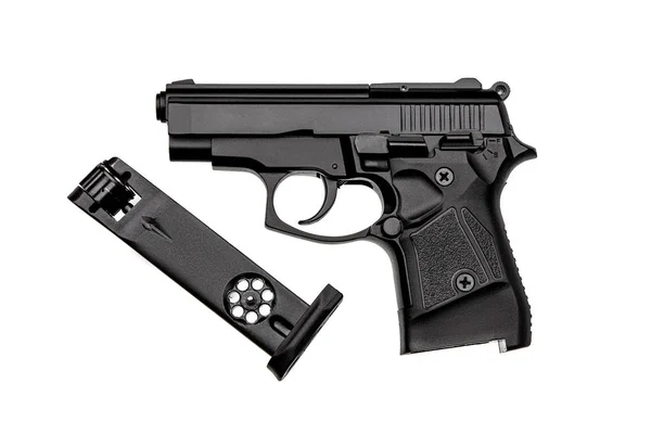 Pneumatic pistol isolated on white background. — Stock Photo, Image