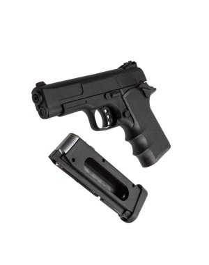 pneumatisch pistool geïsoleerd op witte achtergrond.