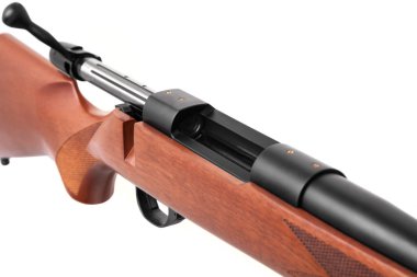 Modern cıvata karabina beyaz arka planda izole