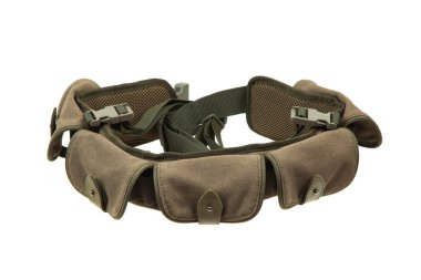 Beyaz bir arka planda izole modern yeşil Palaskası. Aksesuar