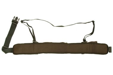 Beyaz bir arka planda izole modern yeşil Palaskası. Aksesuar