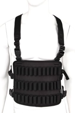 Modern bandolier beyaz bir arka plan üzerinde izole. c için aksesuar