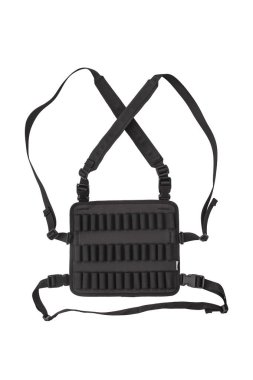 Modern bandolier beyaz bir arka plan üzerinde izole. c için aksesuar