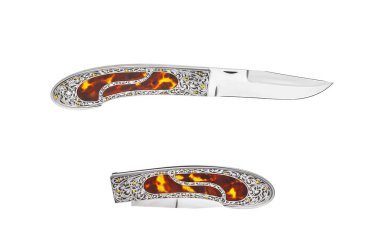 Penknife beyaz arka plan üzerinde izole.