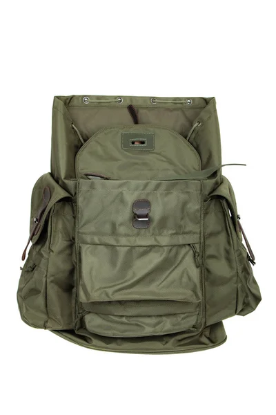 Mochila aislada sobre fondo blanco. Mochila militar aislada — Foto de Stock