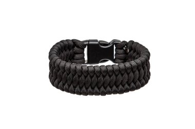 Beyaz arkasında izole paracord bilezik