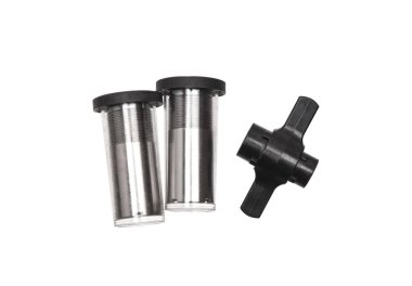 silah ve anahtar onları beyaz arka izole için choke