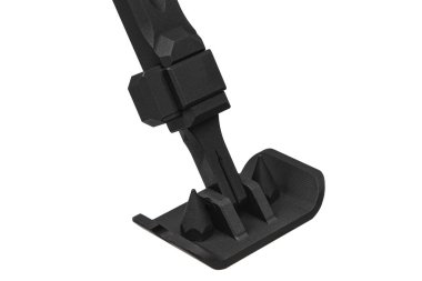 Keskin nişancı tüfeği için Bipod beyaz bir arka plan üzerinde izole.