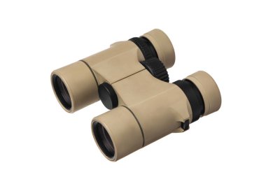 Modern dürbün üzerine beyaz izole 