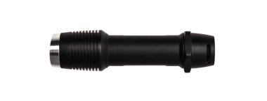 beyaz izole modern siyah metal el feneri