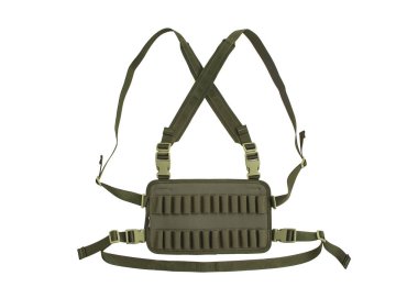 Modern bandolier beyaz bir arka plan üzerinde izole. c için aksesuar