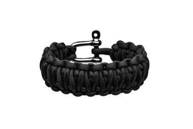 Beyaz arkasında izole paracord bilezik