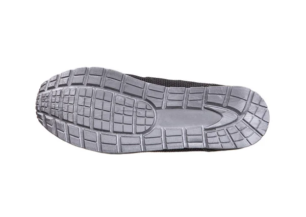 现代运动鞋的鞋底是灰色的。运动鞋隔离在 — 图库照片