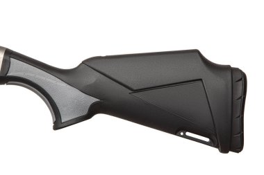 Modewrn gümüş yarı otomatik pompalı beyaz arka Grou izole