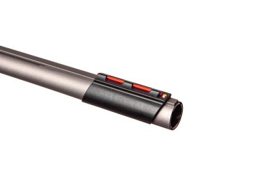 Modewrn gümüş yarı otomatik pompalı beyaz arka Grou izole