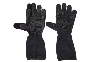 Askeri eldivenler, taktik eldivenler, koruyucu eldivenler izole whi