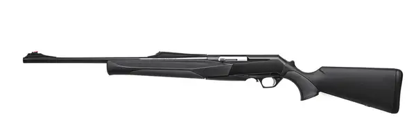 Moderne linkshändige halbautomatische Jagdwaffe isoliert auf einem weißen — Stockfoto