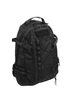 Sırt çantası beyaz arka planda izole edilmiş. Askeri sırt çantası izole