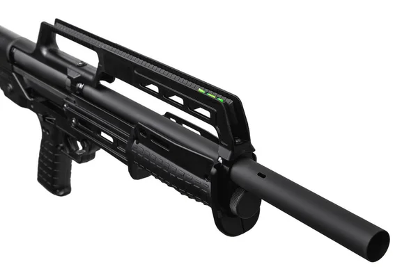 Modern semi-automatic tactical shotgun isolate on white backgrou — Stock Photo, Image