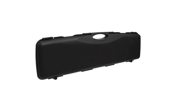 Maleta Dura Plástico Negro Para Transportar Almacenar Armas Contenedor Pistola —  Fotos de Stock