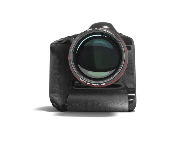 Modern Professional Camera Professional Shooting Nature Black Red Strip Render — Stock Photo, Image