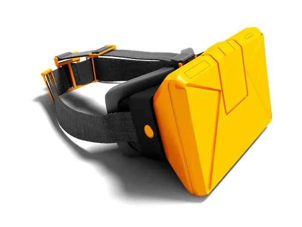 Gafas Realidad Virtual Naranja Moderna Con Conexión Perspectiva Del Ordenador —  Fotos de Stock