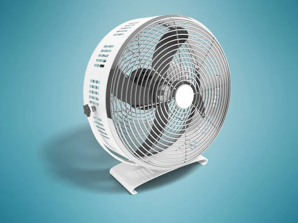 Ventilador Cinza Metal Moderno Para Resfriamento Grandes Salas Renderização Fundo — Fotografia de Stock