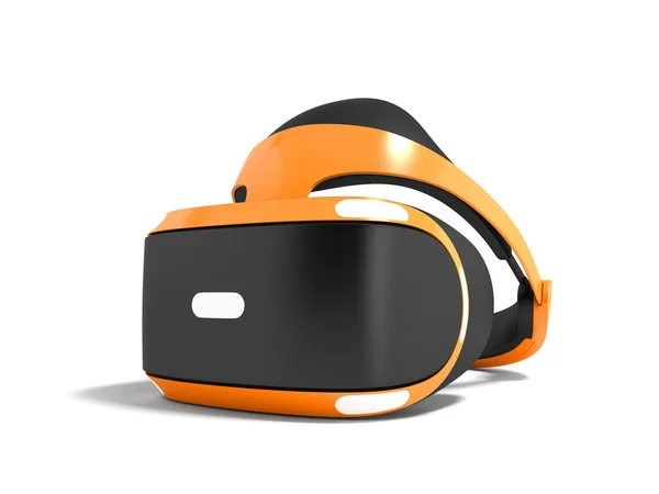 Gafas Realidad Virtual Naranja Para Juegos Computadora Personal Renderizado Sobre —  Fotos de Stock