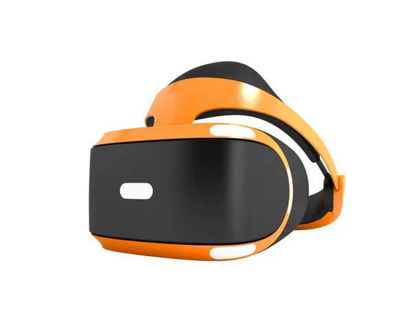 Gafas Realidad Virtual Naranja Para Juegos Computadora Personal Render Sobre —  Fotos de Stock