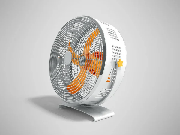 Moderne Oranje Metalen Ventilator Voor Koeling Van Kamers Juiste Weergave — Stockfoto